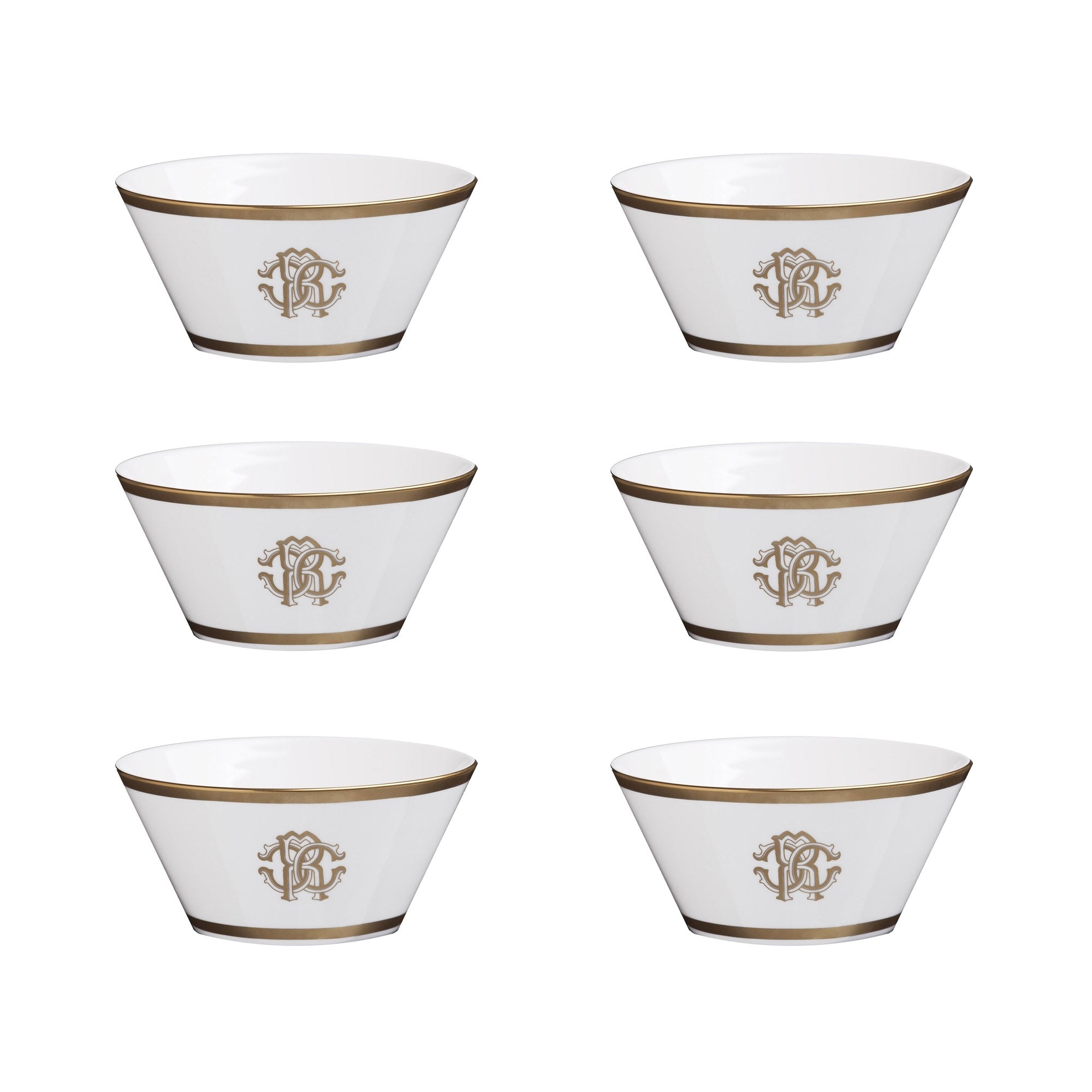 ROBERTO CAVALLI - TAZAS PARA FRUTEROS - JUEGO DE 6